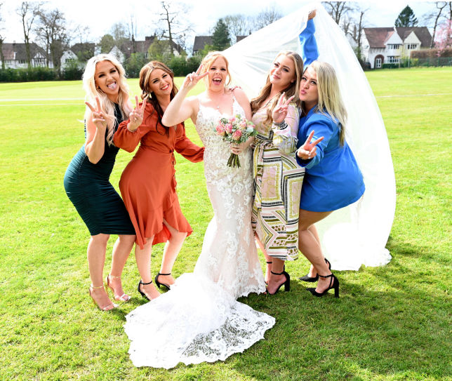 Bride and her best friends 